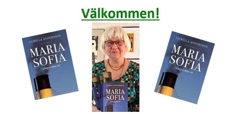 Gunilla Andersson med sin bok